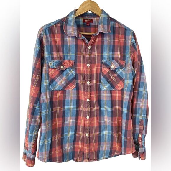 The Original Arizona Jean Co Flannel Shirt.  Size large - Picture 1 of 9